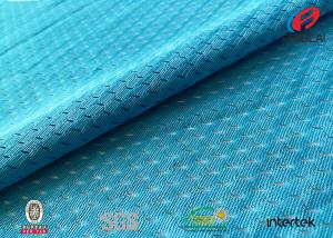 Quality 100% Polyester Durable Breathable Sports Mesh Fabric For Soccer Uniforms / Shorts wholesale
