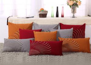 Quality 100% Linen Decorative Cushion Covers Free Style Pattern Embroidered Throw Pillows wholesale