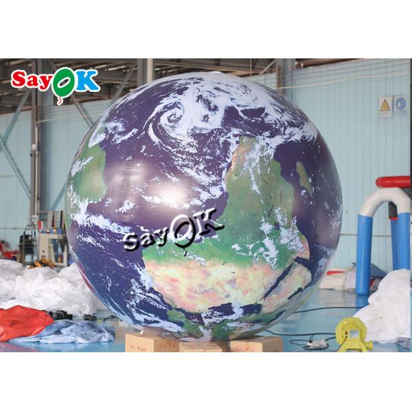 2m Giant Inflatable Earth Globe Model With Led Lighting