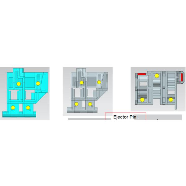 Multi Cavity Two Shot Injection Molding for Electronic PC Plastic Switch Adaptor