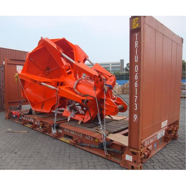Orange Prentice Log Loader Grapple Cable Rope Stone Bucket Excavator Grab Bucket Hydraulic Scrap Bucket