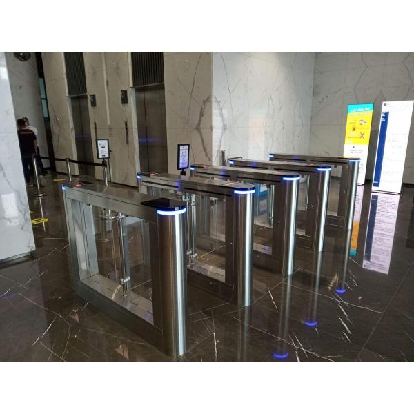 Pedestrian Automatic Swing Barrier Turnstile Access Control System 900mm Width
