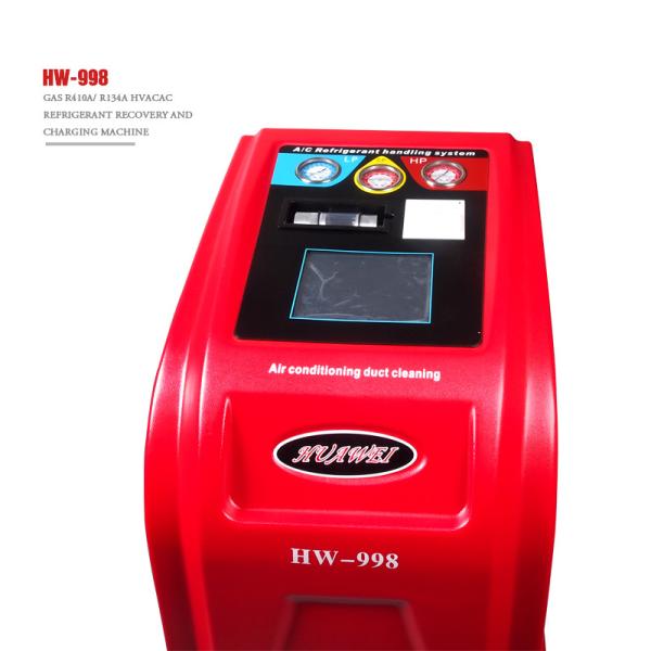 High quality Car AC Gas Charging Machine AC Refrigerant Recovery Machine with database