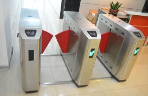 Quality Access Control Flap Barrier Gate Rfid Card QR Code And Face Recognition Optional wholesale