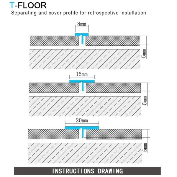 3048mm Stainless Steel Effect Tile Trim , 304 Stainless Steel Tile Strip