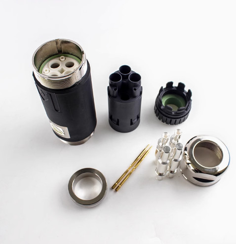 Intercontec TE cable servo connector M958 male big pin + mini pin