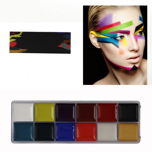 Cheap G12 Beauty Makeup Accessories Long Lasting Grease Paint Makeup Palette For Face Body for sale