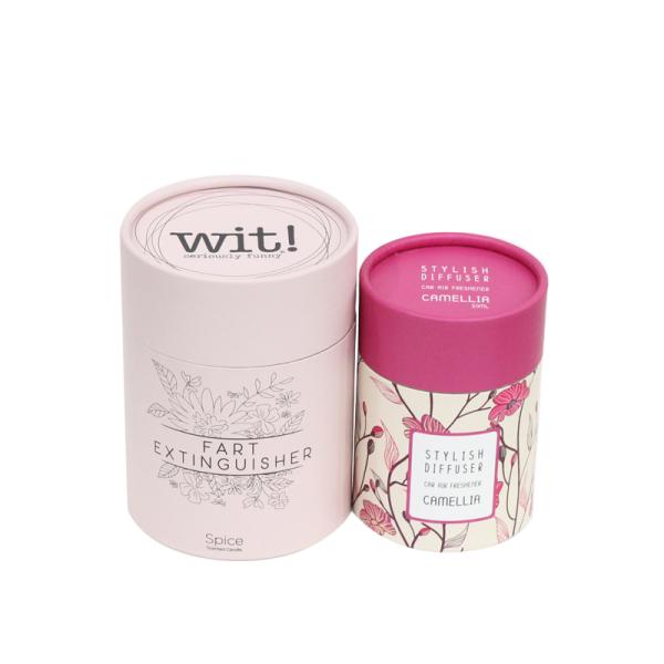 Eco Friendly Cylinder Shape Paper Sweet Box For Cookies Chocolate Chip