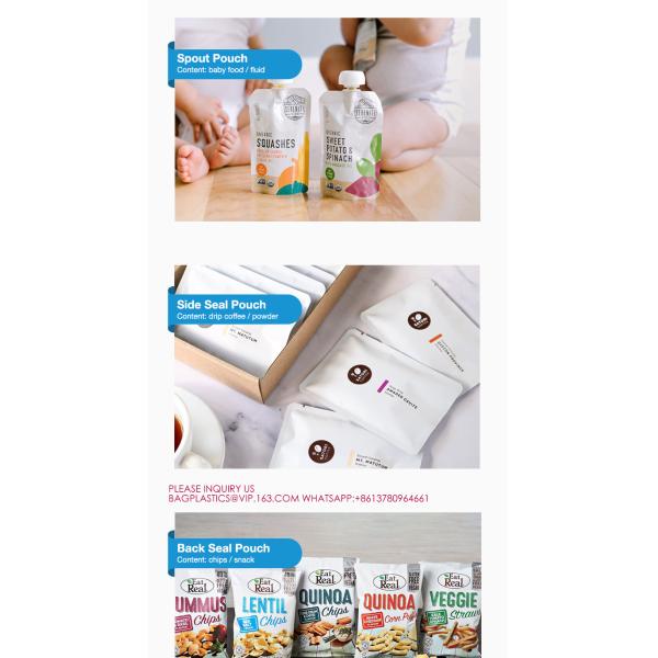 Juice bag Wine pouch Dispenser 3L Kraft Eco Friendly Bag In Box Liquid Plastic Packaging