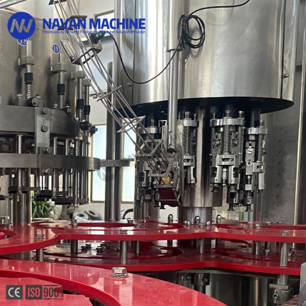 Automatic Glass Bottle Non Gas Liquid Kombucha Filling Machine With Plastic Covers