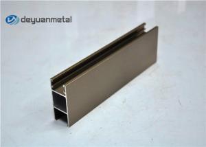 China 6063-T5 Aluminium Sliding Window Profile , Champagne Anodized Aluminium Profiles on sale