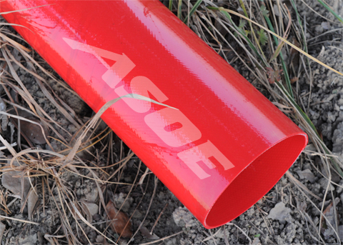 TPU Manure Drag Hose , Lightweight Layflat Hose High Tensile Strength