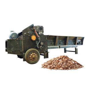Quality 200kW Mobile Wood Chipper Shredder for Chipping Tree Wood Branches and Twigs in Gardens wholesale