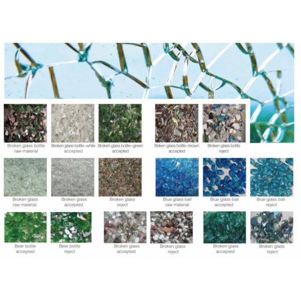 RGB 8 Chutes Glass Color Sorter For Glass Sorting / Recycling