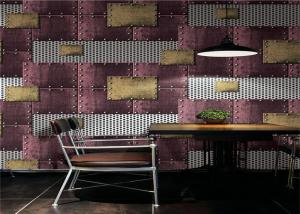 China Metallic PVC Waterproof Wallpaper Modern Style Water Resistant With 0.53m Width on sale