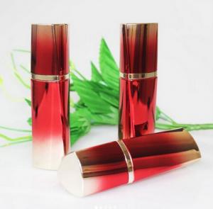 China Red Triangle Bottle 50ml Firm Lotion Luxury Acrylic Bottle For Health Care Products on sale