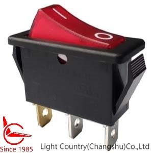 Quality Good Quality ON-OFF Rocker Switch with Red light,16A 250V, UL VDE wholesale