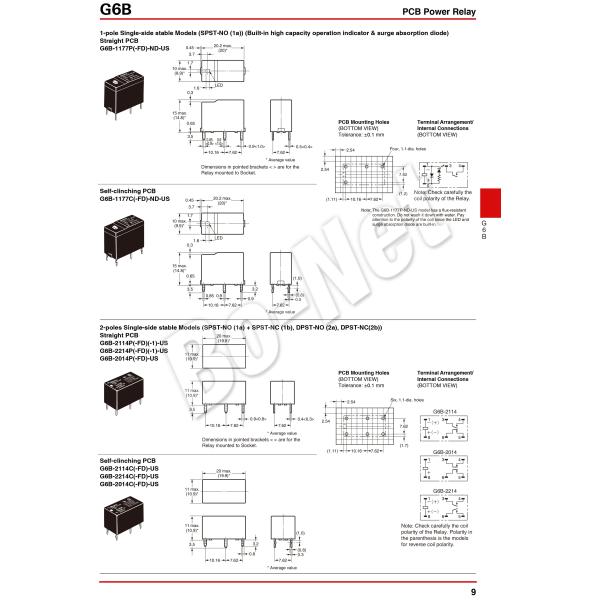 G6B-2014P-US-5VDC Omron orignal new electromagnetic relay G6B-2014P-US-12VDC G6B-2014P-US-24VDC