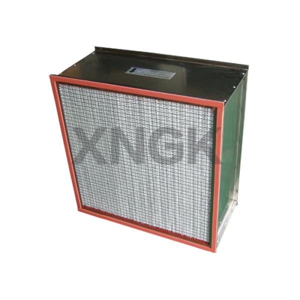 High Temp Oven Hood Filter Flange Type , Class 100 99.99% @ 0.3 Micron Oven Vent Filter