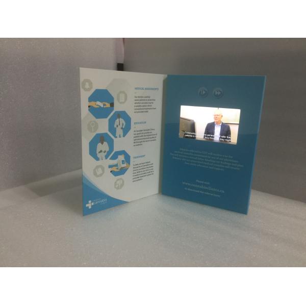 Marketing Digital Video Book IPS Screen For Pharmaceutical Event