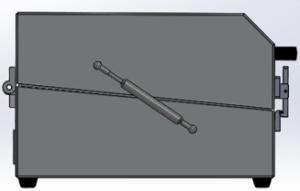 Quality Automatic Clamshell Hatchback Pneumatic Shielded Enclosures Durable Manual Operation wholesale