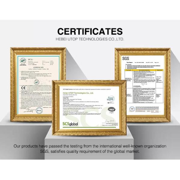 ISO14001 Indoor Vinyl SPC Click Lock Flooring 4mm With Ixpe Anti Slip