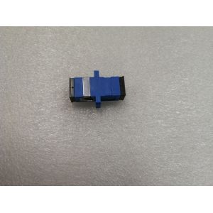 Blue SC To SC Simplex Adapter Flanged Telecommunication Network