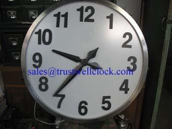 Cheap round/square shape electric slave clocks for clock tower,analog city clock,movement for analog wall clock,city clocks for sale