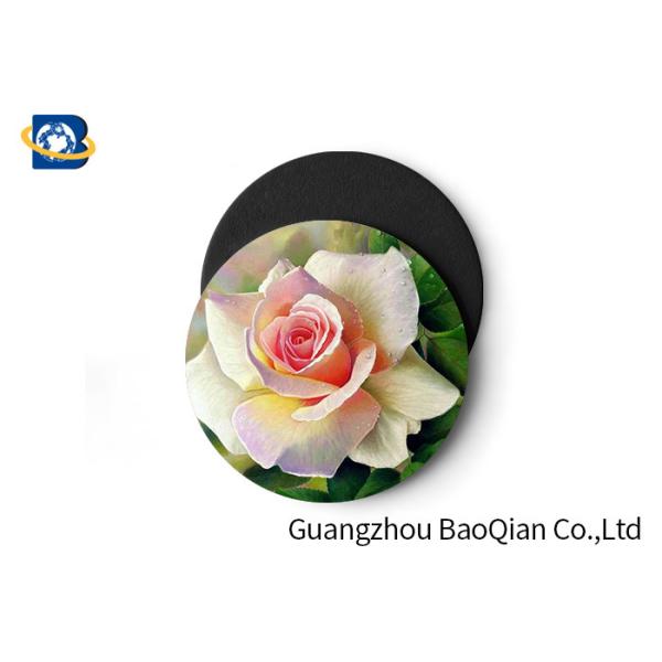 Stunning Flower Personalised Round Coasters , Print Your Own Coasters 3D Lenticular Picture