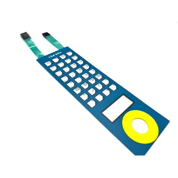 Texture Mylar Side Membrane Keypad With Led With Molex 2.54MM Pitch