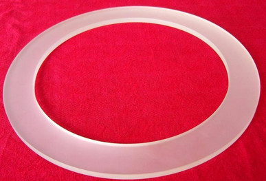 high quality transparent quartz ring and opaque fused silica ring flange