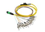 SM APC MTP MPO To FC UPC 12 Cores Patch Cord Breakout 0.2dB G657A2