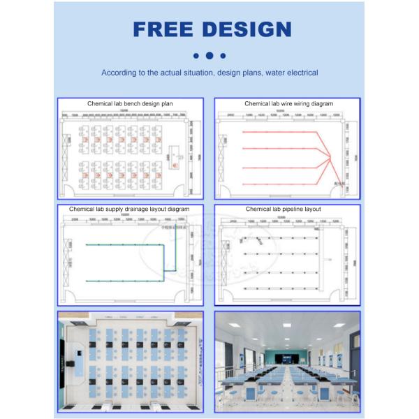 Productive Learning with Aluminum Student Lab Room Furniture and Teach Function