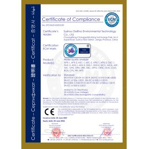 Suzhou Delfino Environmental Technology Co., Ltd. Certifications