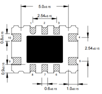 40mhz 25 Mhz 27mhz Crystek Tcxo Oscillators 2.8V 5V