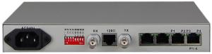 China Mini type pcm multiplexer 4POTS over E1 MUX ,FXO and FXS port, EM2/4 audio interface， 4Voice Multiplexer on sale