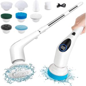 Quality 9In Electric Cleaning Brush Spin Scrubber for Bathroom Tub Tile Floor Kitchen wholesale