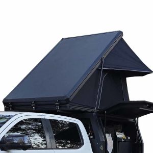 Quality Outdoor Hard Shell Triangle Rooftop Tent With 210*145*150cm Open Size wholesale