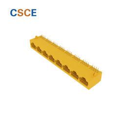 Cheap 1 X 8 Right Angle RJ45 Modular Jack RJ45 PCB Mount Jack For Communication for sale