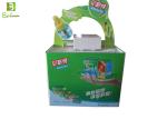 Large Point Of Purchase Display Racks ， Green Custom Counter Display Boxes