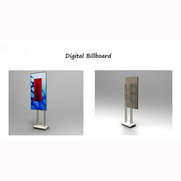 LCD Digital Signage Display Stands With Dual Channel Stereo Audio Output