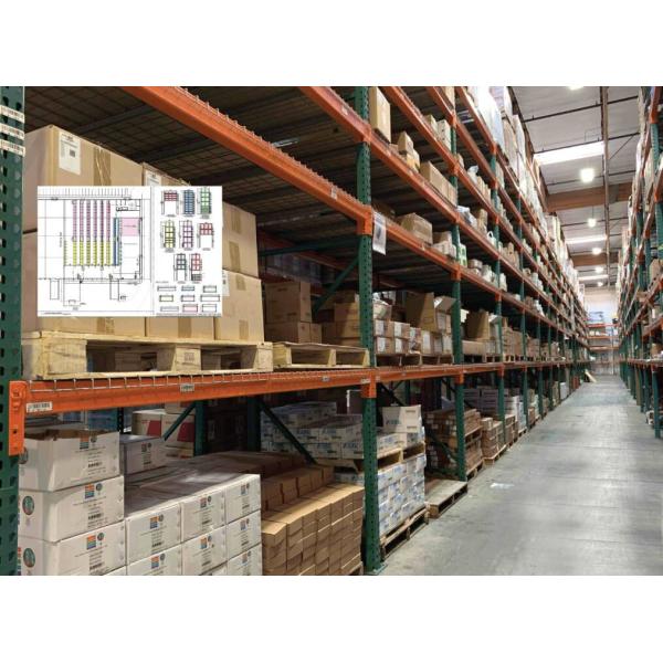 Warehouse Roll Formed Teardrop Pallet Racking System