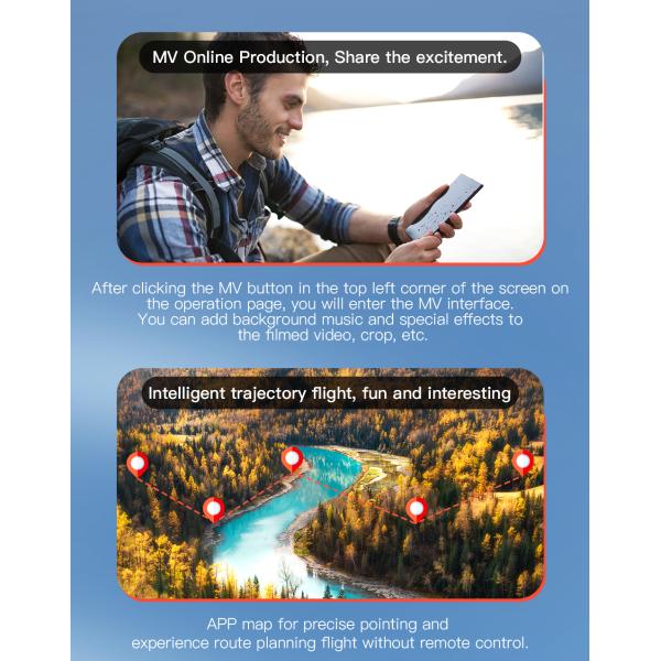 4K Dual Camera Mini Rc Drone WIFI FPV 2.4ghz Foldable Outdoor Rc Helicopter