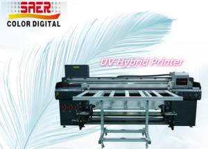 China Roll To Roll And Flatbed UV Printer CMYK White Varnish UV Printing Machine on sale