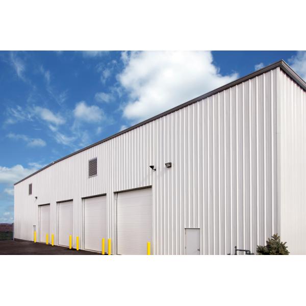 Light Steel Structure Workshop With Corrugated Steel Sheet Or Sandwich Panel Roofing