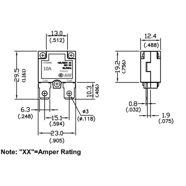 L3 Series Overload Protection Automatic Manual Reset Bakelite Mini Thermal Small Circuit Breaker