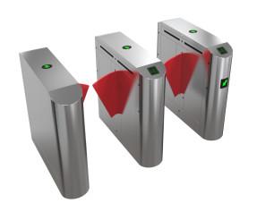 Cheap Exhibition Flap Barrier Turnstile Anti Interference With Alarm Function for sale