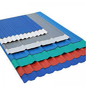 China PPGI Color Coated Corrugated Sheet Zinc Coated Roofing Material 26 Gauge on sale