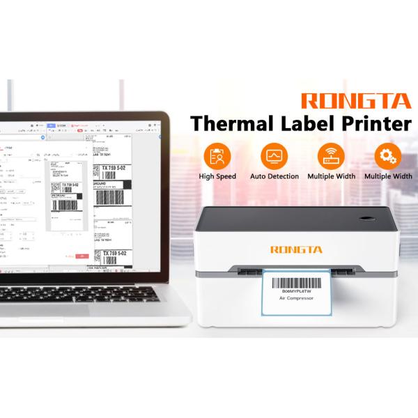 Portable Barcode Label Printer Buetooth WIFI Connection for Coffee Shop