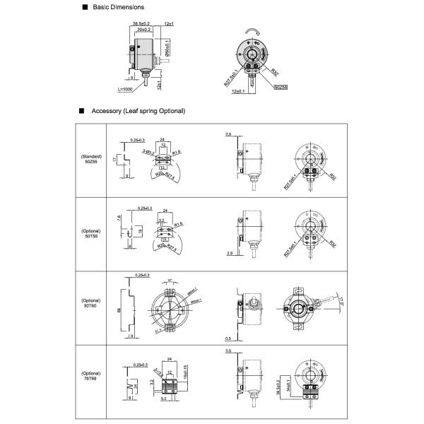 EL50FP1024 Replacement Incremental Encoder Thick 30mm